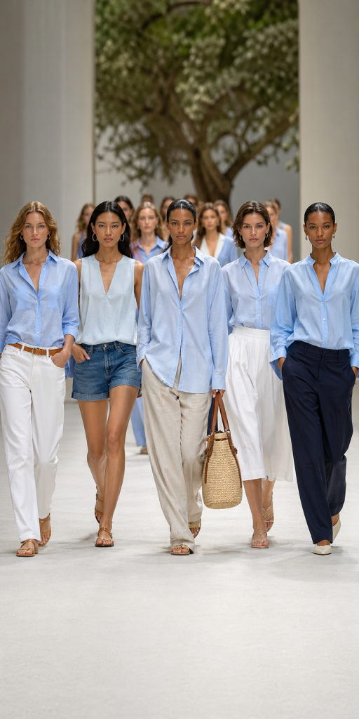 How to Wear Icy Blue This Summer Without Looking Too Sweet
