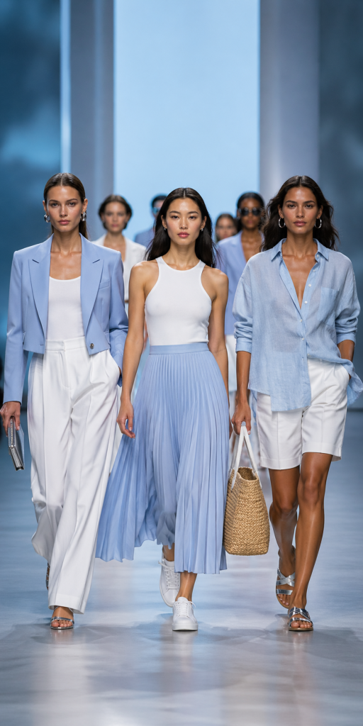 How to Wear Icy Blue This Summer Without Looking Too Sweet