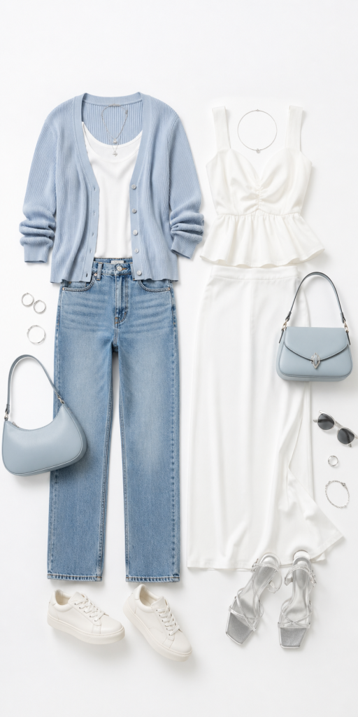 How to Wear Icy Blue This Summer Without Looking Too Sweet