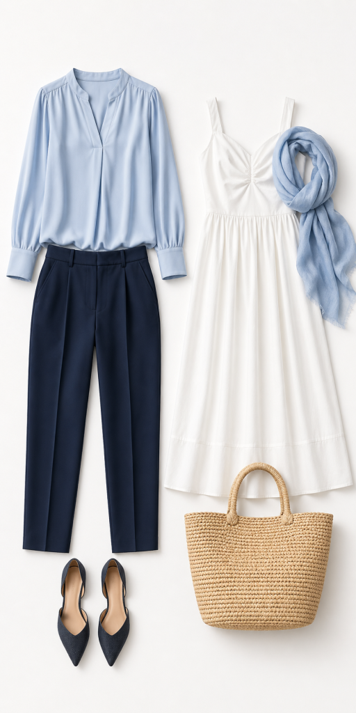 How to Wear Icy Blue This Summer Without Looking Too Sweet