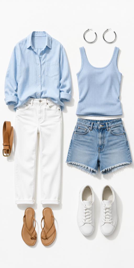How to Wear Icy Blue This Summer Without Looking Too Sweet