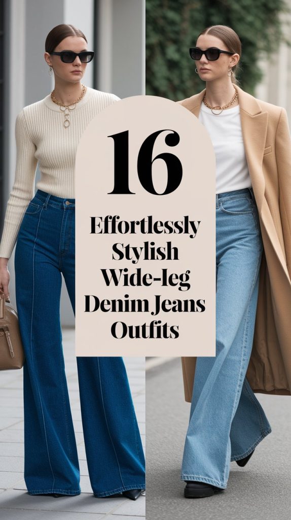 16 Chic Wide-Leg Denim Jean Outfits for Women – Effortlessly Stylish Looks for Every Occasion
