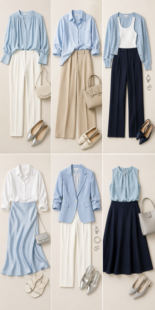 The Icy Blue Summer Capsule Wardrobe 17 Pieces for a Cool Elegant Look