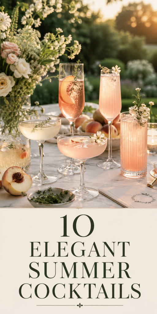 10 Elegant Summer Cocktails for a Quiet Luxury Garden Party