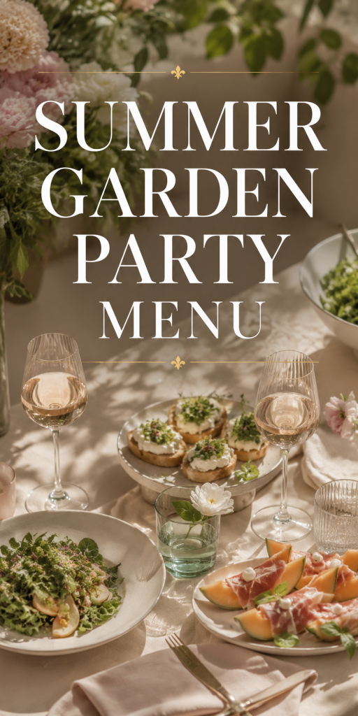 The Quiet Luxury Garden Party Guide Tablescape, Menu and What to Wear