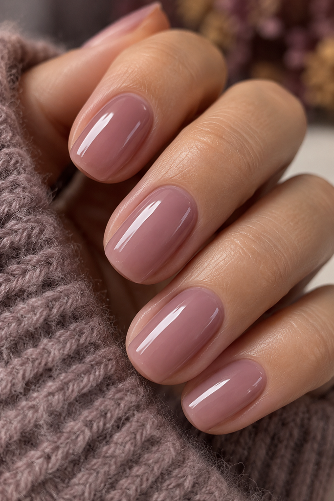 A Mauve-Leaning Cashmere Shade for Late Fall