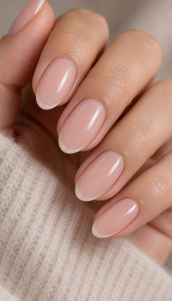 Cashmere Nails With a Whisper-Thin French Edge